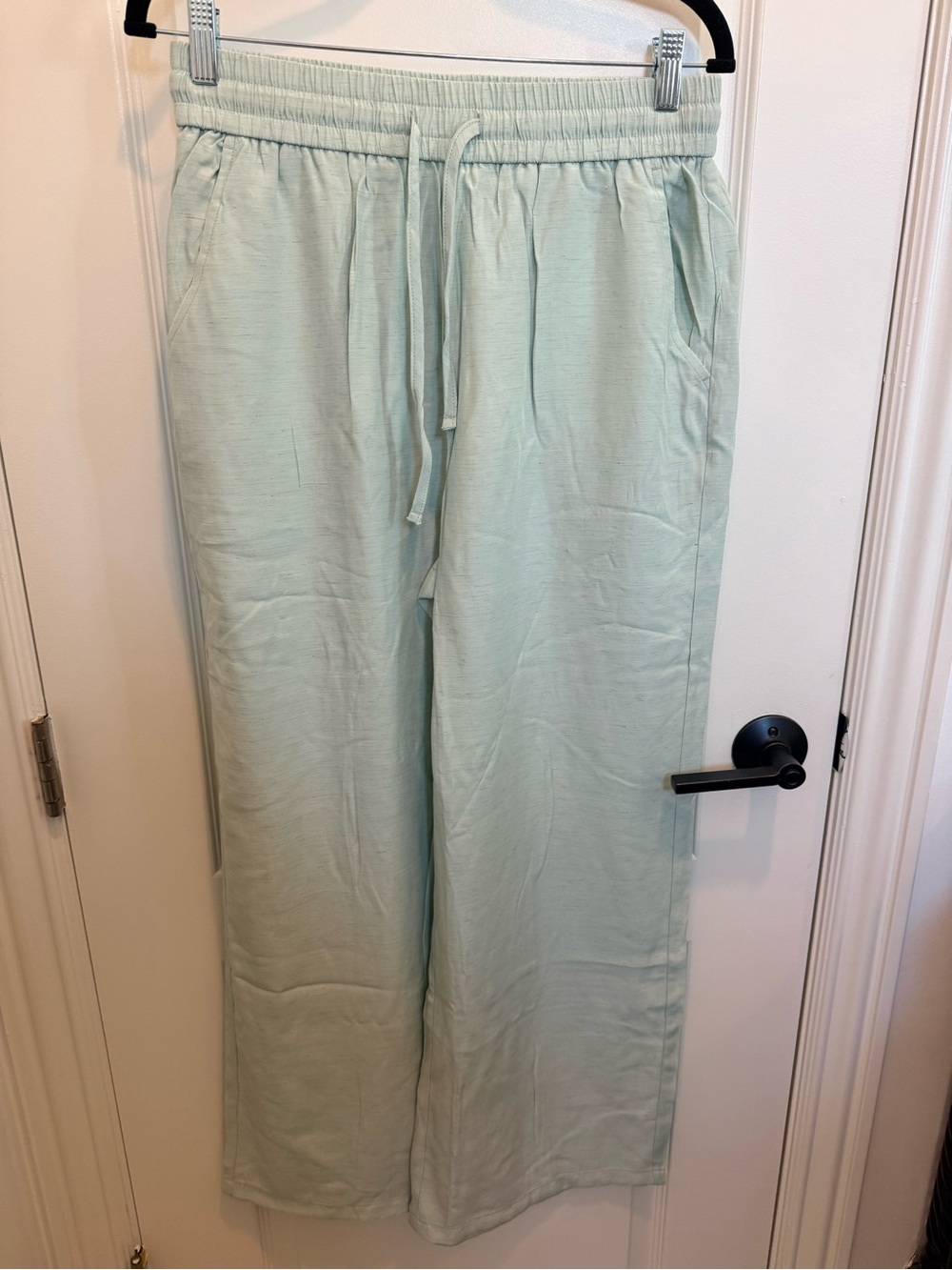 Lightweight Drawstring Pants - Mint Green